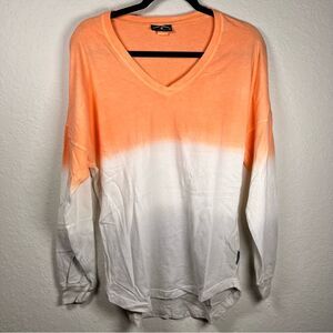 SPIRIT JERSEY Tie-dye V-neck, long sleeve shirt 💗 New 💗 oversized 💗 XS